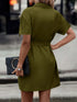 'Dextra' Collared Mini Dress - Celes Fashion